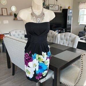 💋 NEW strapless flower spring summer tie back dress 👗 7